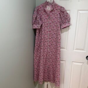 Tuckernuck Floral Pink Maxi Dress